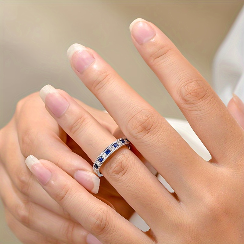 Minimalist Zirconia Eternal Ring for Women